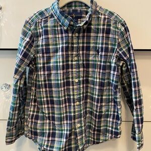 Ralph Lauren Boy’s Multicolor Plaid Button Down Shirt, Size 5.